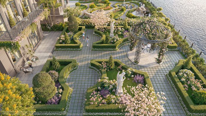 Sân vườn phía sau dinh thự Hoàng Thành Vinhomes Royal Island san-vuon-phia-sau-dinh-thu-hoang-thanh-vinhomes-royal-island